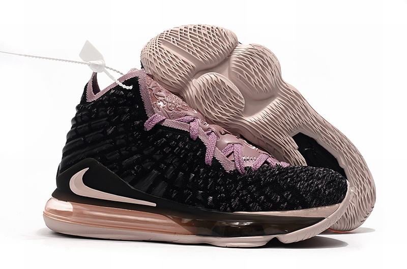 Nike Lebron James 17 Air Cushion Shoes Black Gray Pink